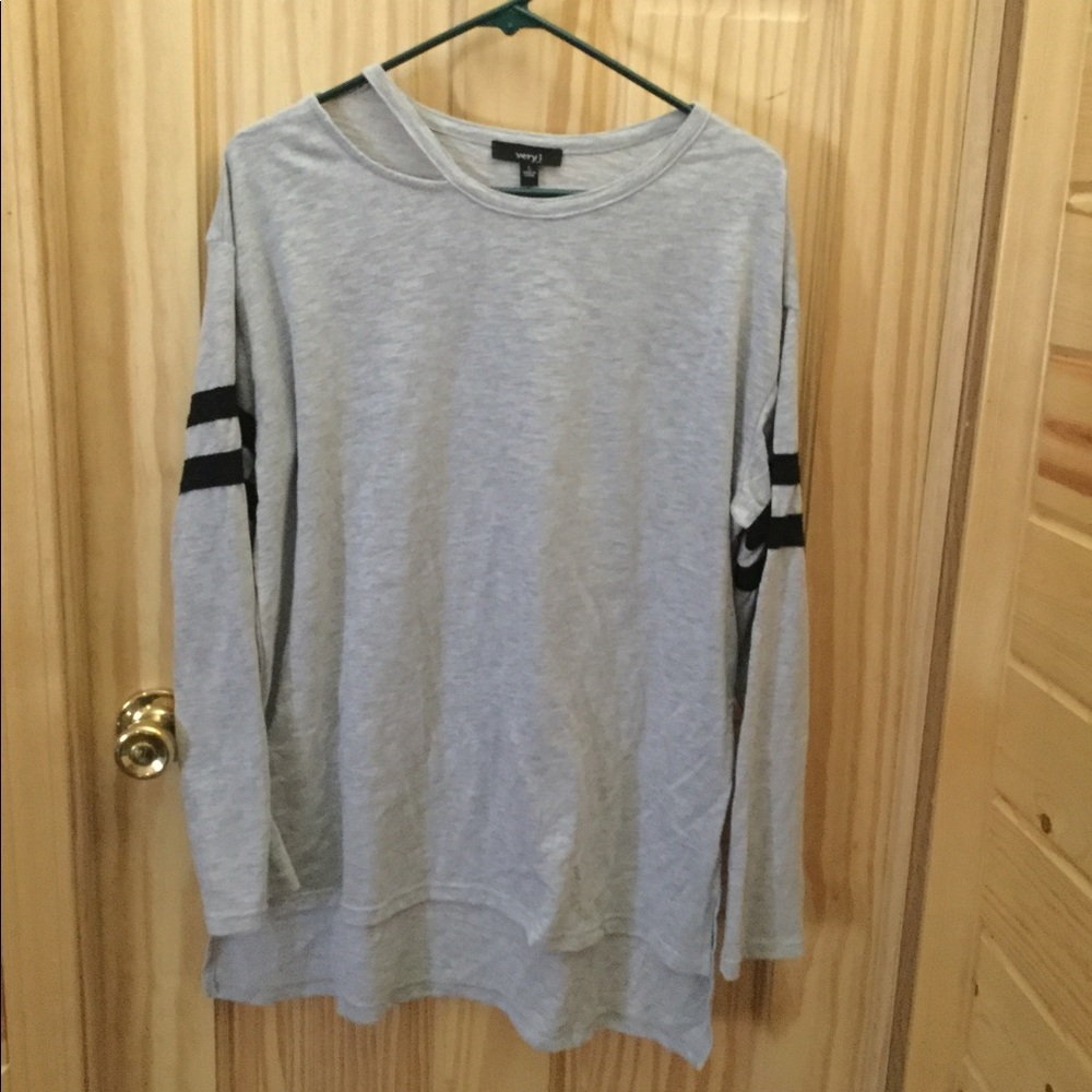 Large gray oversized sweater